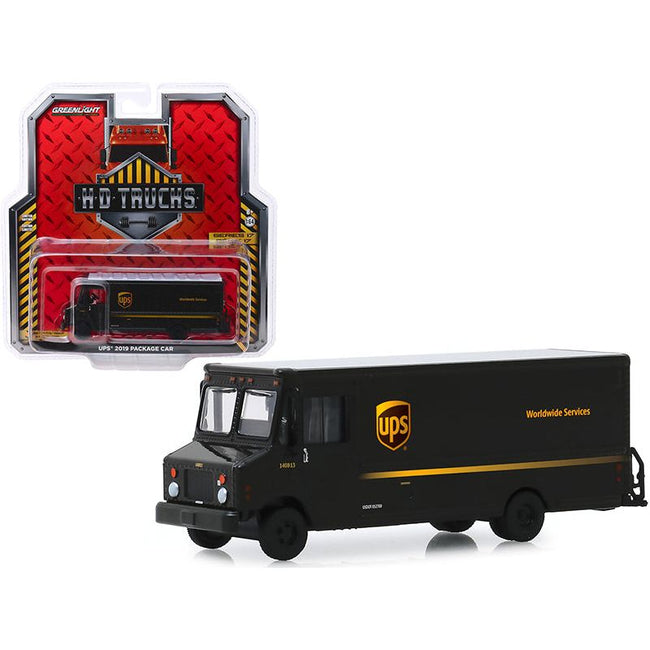 2019 Package Car Dark Brown "UPS" (United Parcel Service) "H.D. Trucks" Series 17 1/64 Diecast Model by Greenlight - Greenlight - ModelCars.com