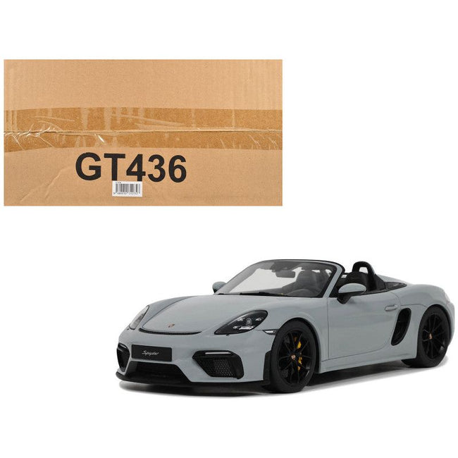 2019 Porsche 718 Spyder Gray 1/18 Model Car by GT Spirit - GT Spirit - ModelCars.com