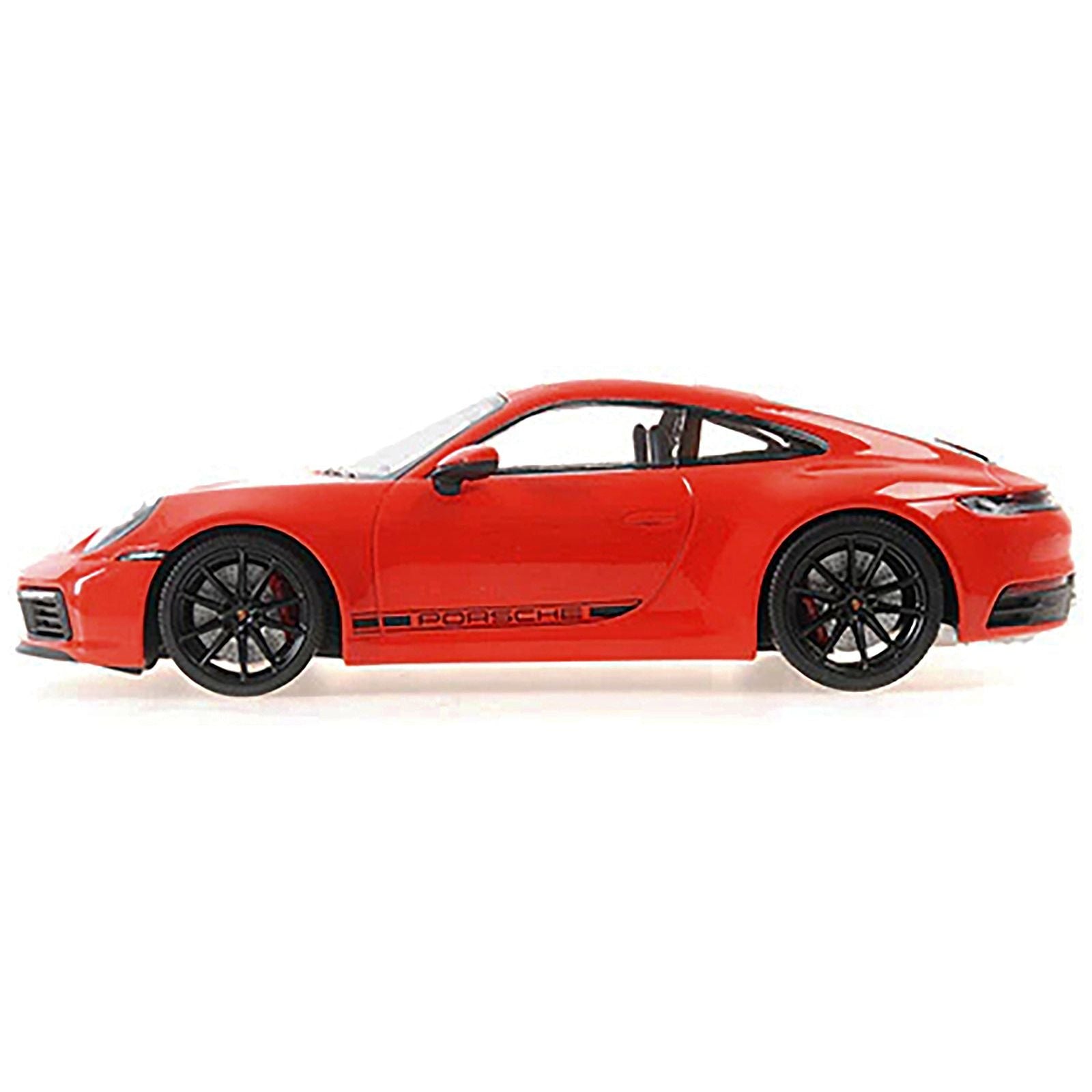 2019 Porsche 911 Carrera 4S Orange with Black Stripes Limited Edition to 600 pieces Worldwide 1/18 Diecast Model Car by Minichamps - Minichamps - ModelCars.com