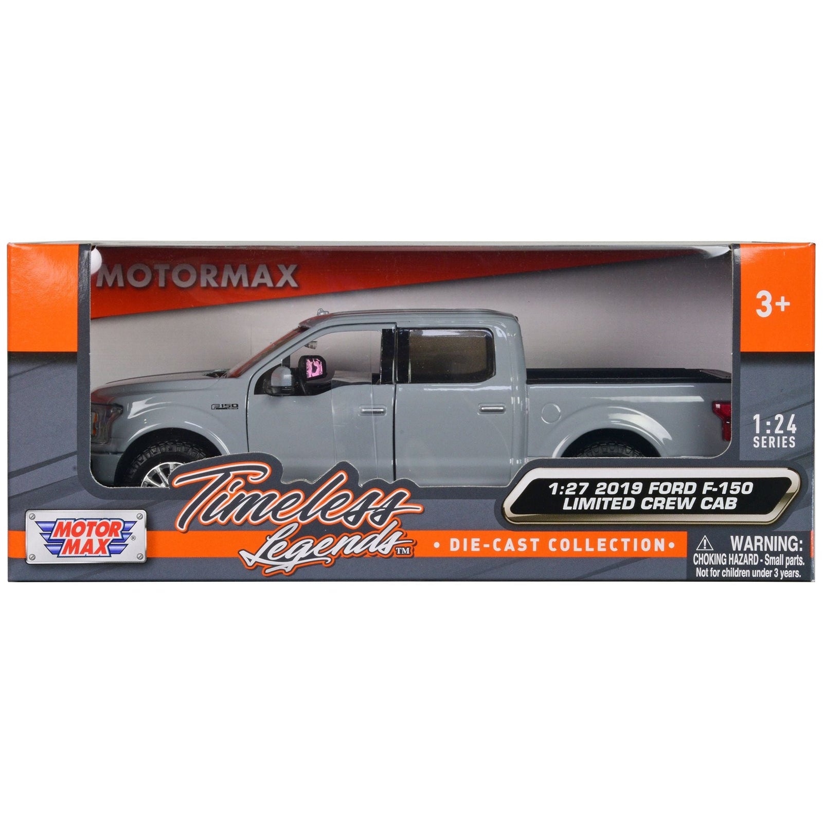 2019 RAM 1500 Laramie Crew Cab Pickup Truck Gray "Timeless Legends" Series 1/27 Diecast Model Car by Motormax - Motormax - ModelCars.com