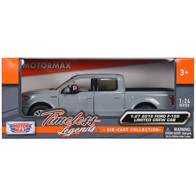 2019 RAM 1500 Laramie Crew Cab Pickup Truck Gray "Timeless Legends" Series 1/27 Diecast Model Car by Motormax - Motormax - ModelCars.com