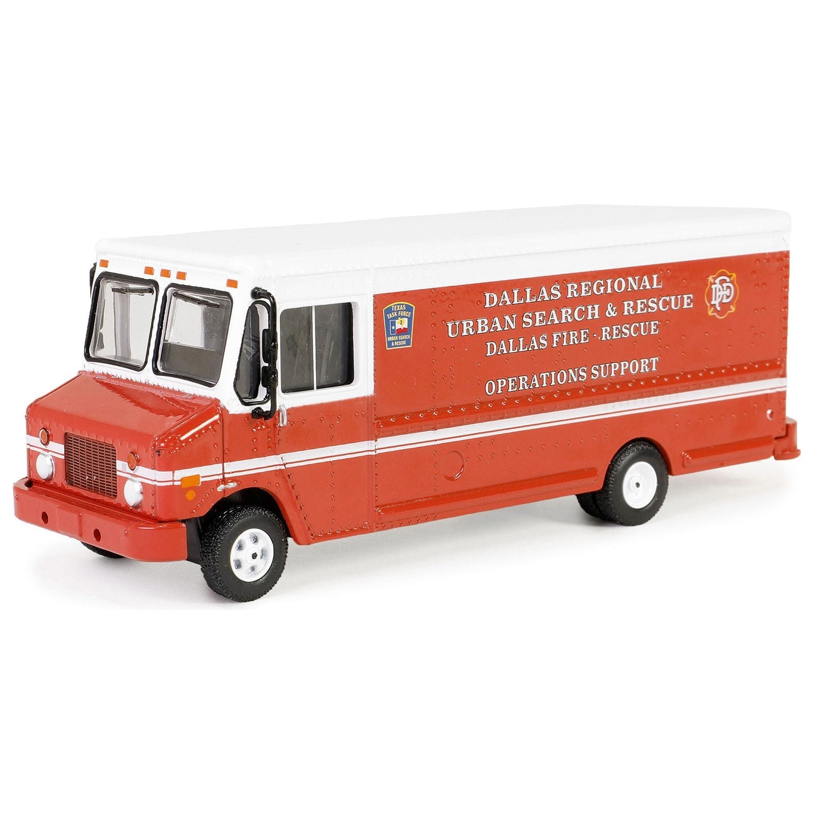 2019 Step Van "Dallas Regional Urban Search & Rescue - Dallas Fire Department Texas" Red with White Top "H.D. Trucks" Series 25 1/64 Diecast Model Car by Greenlight - Greenlight - ModelCars.com