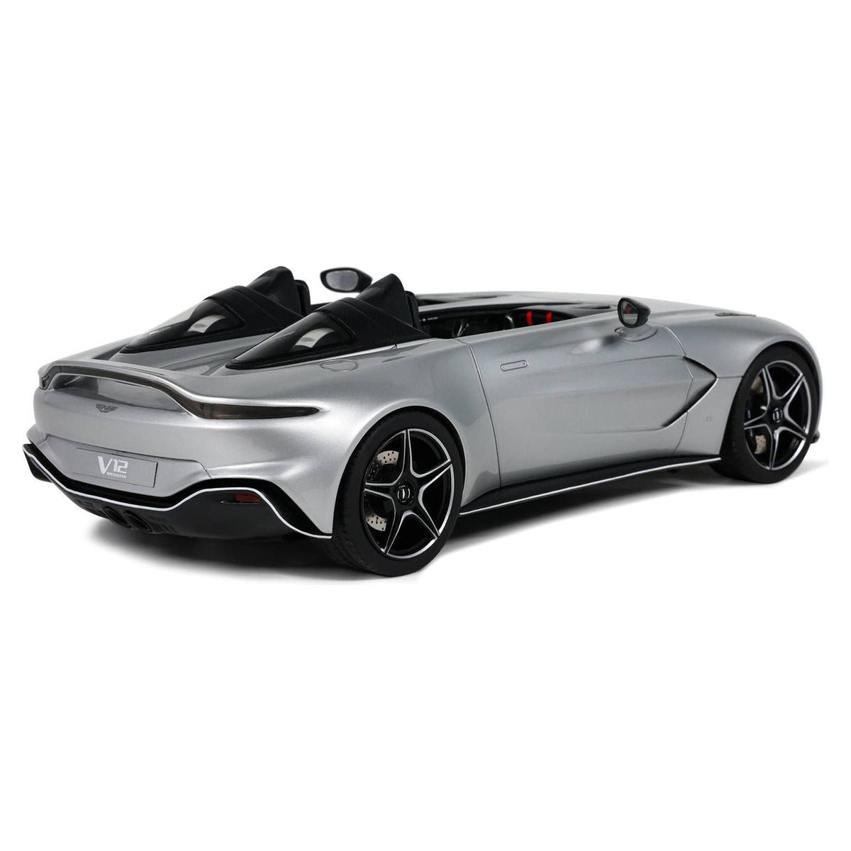 2020 Aston Martin V12 Speedster Silver Metallic 1/18 Model Car