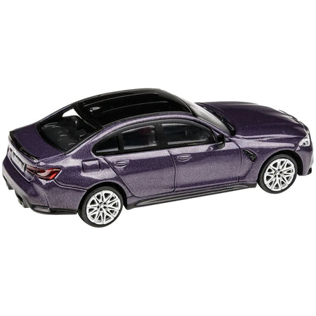 2020 BMW M3 G80 Twilight Purple Metallic with Black top 1/64 Diecast Model Car by Paragon - Paragon - ModelCars.com