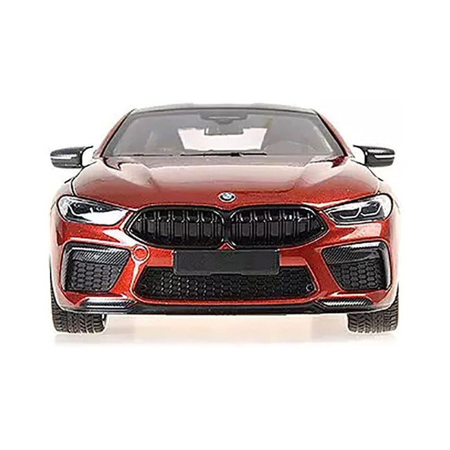 2020 BMW M8 Coupe Red Metallic with Carbon Top 1/18 Diecast Model Car by Minichamps-Minichamps-ModelCars.com