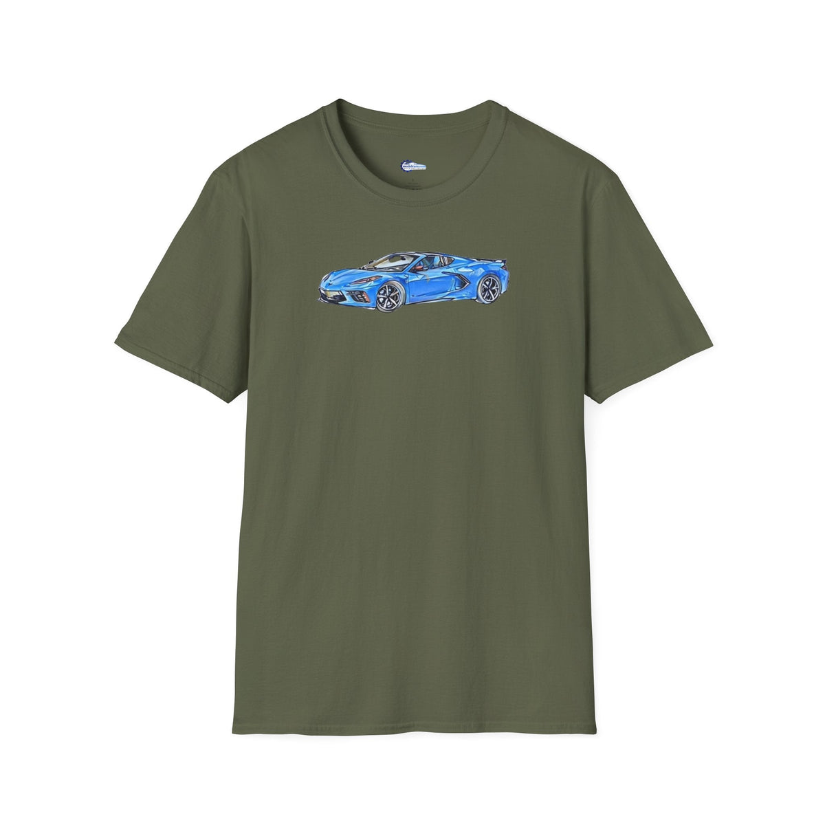 2020 C8 Corvette - Sketch Art T-Shirt-Modelcars.com-ModelCars.com