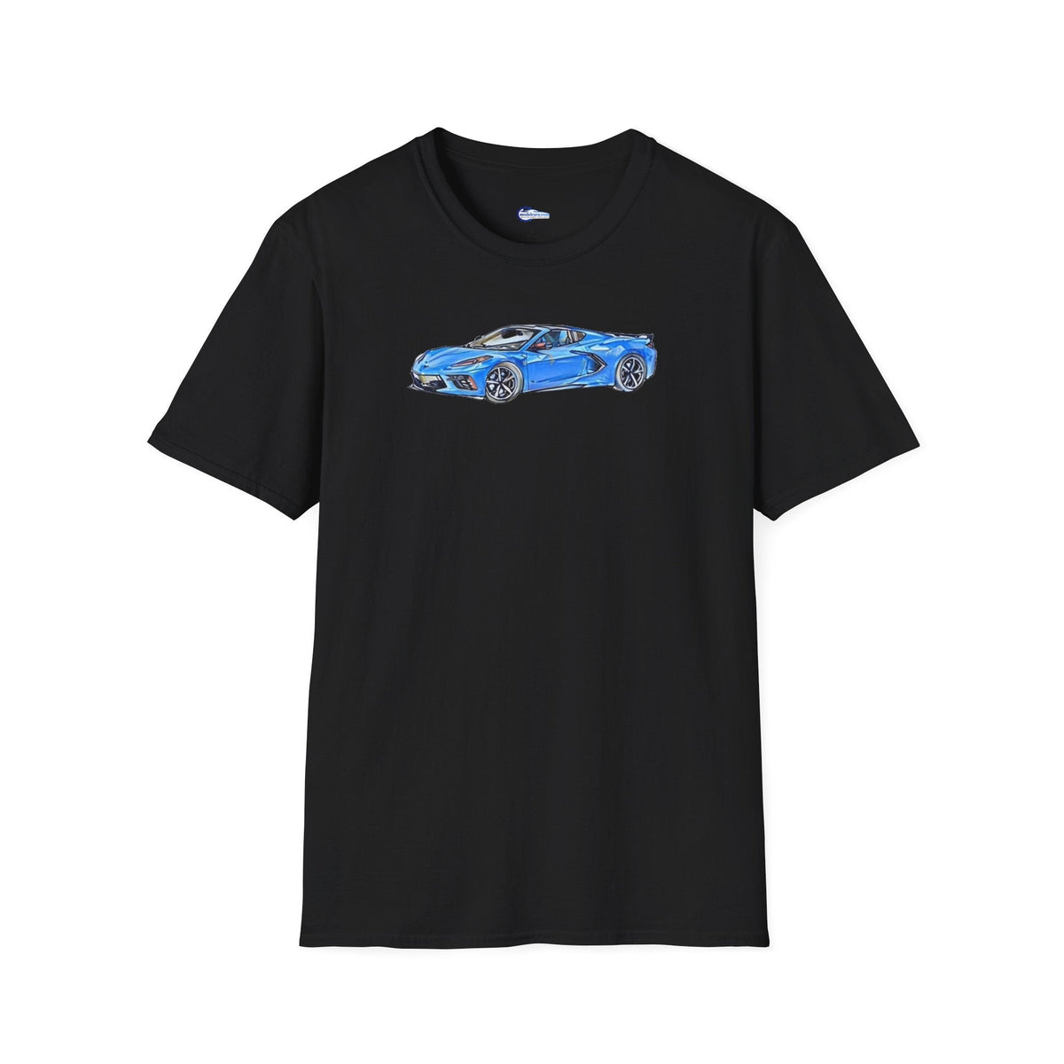 2020 C8 Corvette - Sketch Art T-Shirt-Modelcars.com-ModelCars.com