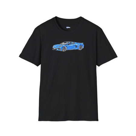 2020 C8 Corvette - Sketch Art T-Shirt-Modelcars.com-ModelCars.com