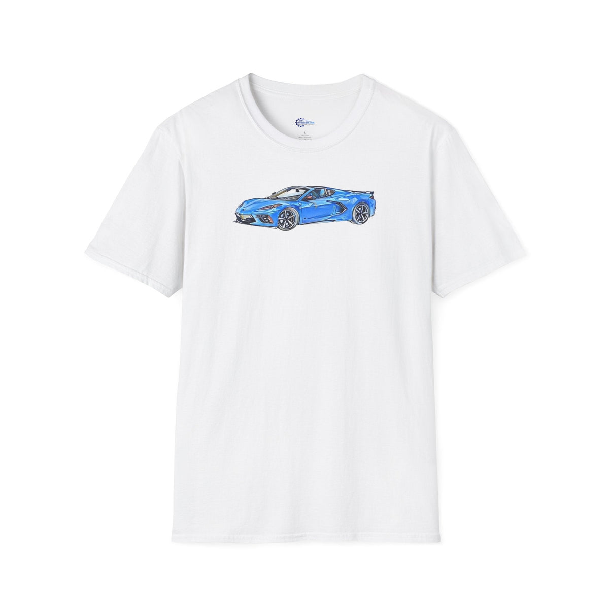 2020 C8 Corvette - Sketch Art T-Shirt-Modelcars.com-ModelCars.com