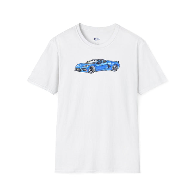 2020 C8 Corvette - Sketch Art T-Shirt-Modelcars.com-ModelCars.com