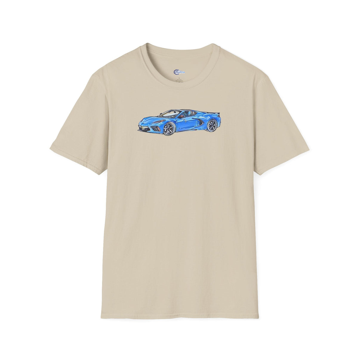 2020 C8 Corvette - Sketch Art T-Shirt-Modelcars.com-ModelCars.com