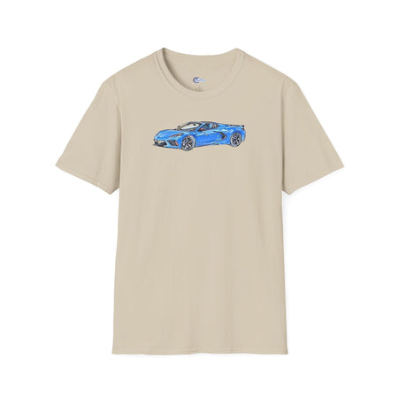 2020 C8 Corvette - Sketch Art T-Shirt-Modelcars.com-ModelCars.com