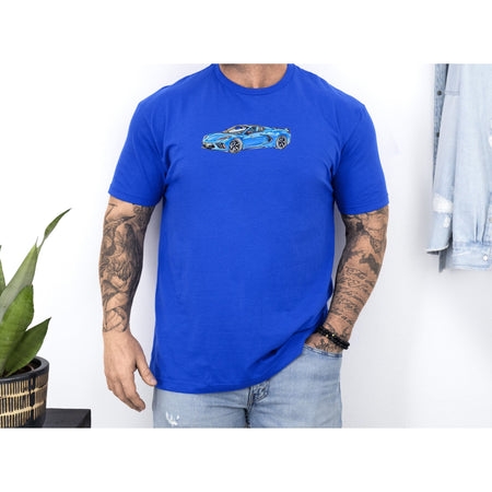 2020 C8 Corvette - Sketch Art T-Shirt-Modelcars.com-ModelCars.com