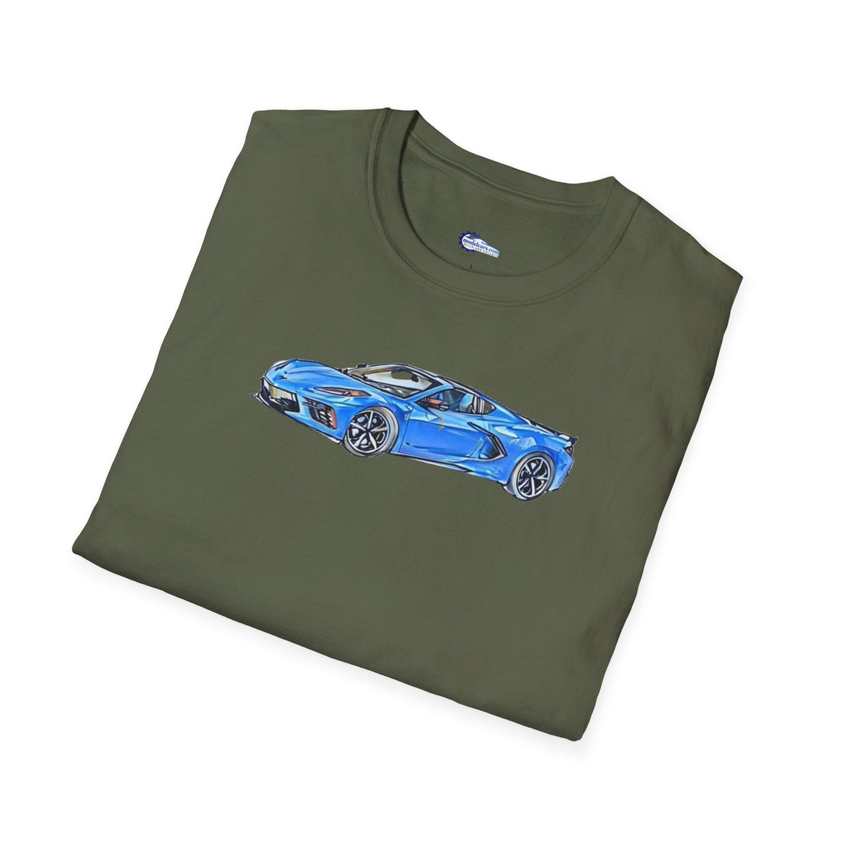 2020 C8 Corvette - Sketch Art T-Shirt-Modelcars.com-ModelCars.com