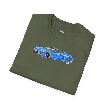 2020 C8 Corvette - Sketch Art T-Shirt-Modelcars.com-ModelCars.com