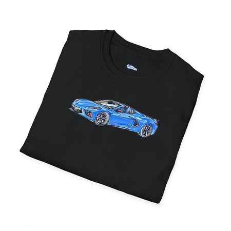 2020 C8 Corvette - Sketch Art T-Shirt-Modelcars.com-ModelCars.com