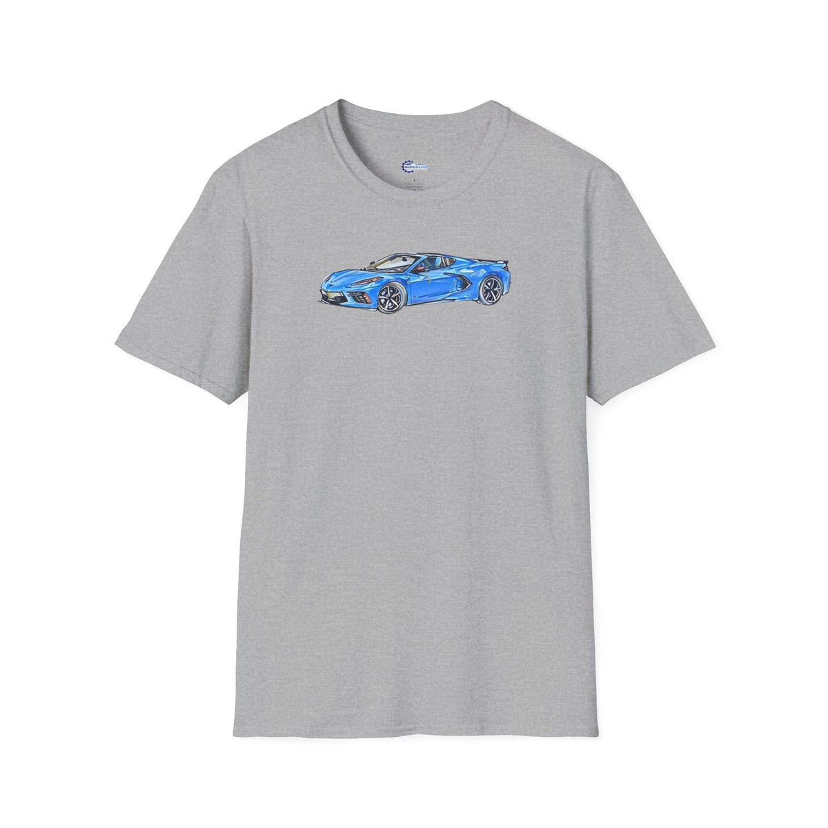 2020 C8 Corvette - Sketch Art T-Shirt-Modelcars.com-ModelCars.com