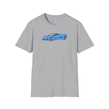 2020 C8 Corvette - Sketch Art T-Shirt-Modelcars.com-ModelCars.com