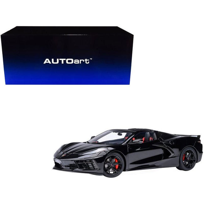 2020 Chevrolet Corvette C8 Stingray Black 1/18 Model Car by Autoart - Autoart - ModelCars.com