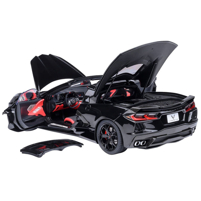 2020 Chevrolet Corvette C8 Stingray Black 1/18 Model Car by Autoart - Autoart - ModelCars.com