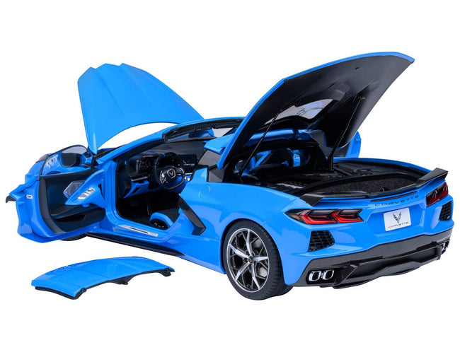 2020 Chevrolet Corvette C8 Stingray Rapid Blue 1/18 Model Car by Autoart-Autoart-ModelCars.com