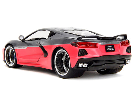 2020 Chevrolet Corvette Gray Metallic and Pink "Pink Slips" Series 1/24 Diecast Model Car by Jada-Jada-ModelCars.com