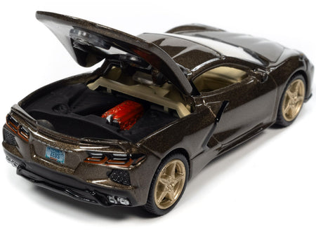 2020 Chevrolet Corvette Zeus Bronze Metallic "Sports Cars" Limited Edition 1/64 Diecast Model Car by Auto World-Autoworld-ModelCars.com