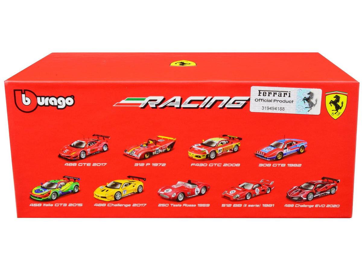 2020 Ferrari 488 Challenge EVO 28 Red with Graphics "Racing" Series 1/43 Diecast Model Car by Bburago-Bburago-ModelCars.com
