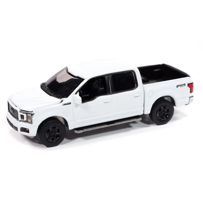 2020 Ford F-150 FX4 Black Appearance Package Pickup Truck Oxford White "Muscle Trucks" Series 1/64 Diecast Model Car by Auto World-Autoworld-ModelCars.com