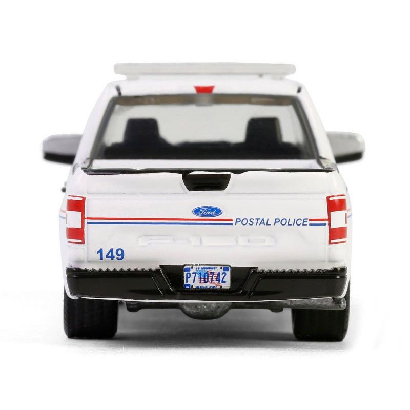 2020 Ford F - 150 XL Pickup Truck "United States Postal Service (USPS) Postal Police" White with Red and Blue Stripes "Hobby Exclusive" Series 1/64 Diecast Model Car by Greenlight - Greenlight - ModelCars.com