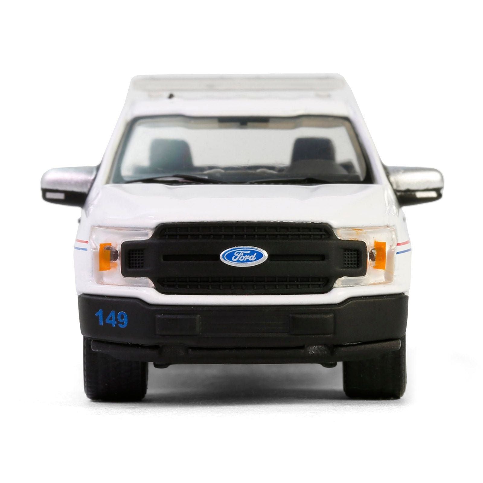 2020 Ford F - 150 XL Pickup Truck "United States Postal Service (USPS) Postal Police" White with Red and Blue Stripes "Hobby Exclusive" Series 1/64 Diecast Model Car by Greenlight - Greenlight - ModelCars.com