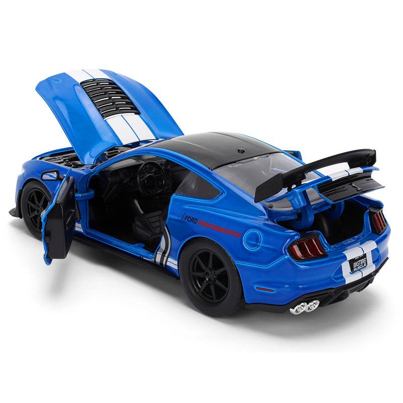 2020 Ford Mustang Shelby GT500 #65 "Ford Performance" Blue with Black Top and White Stripes "Bigtime Muscle" Series 1/24 Diecast Model Car by Jada-Jada-ModelCars.com