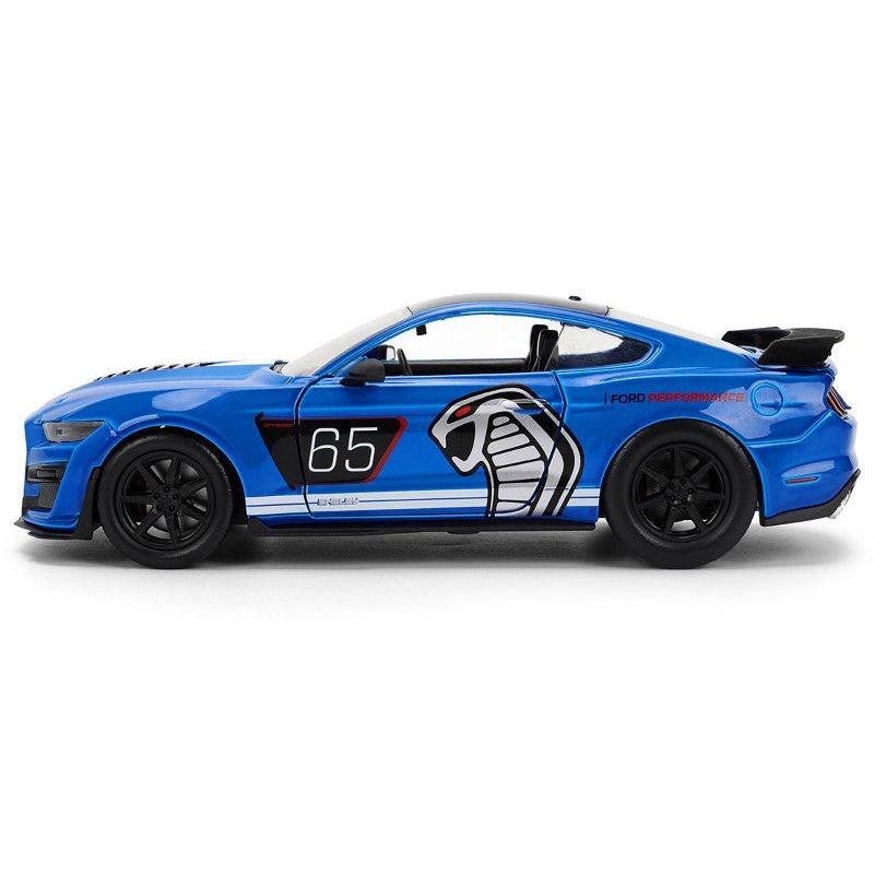 2020 Ford Mustang Shelby GT500 #65 "Ford Performance" Blue with Black Top and White Stripes "Bigtime Muscle" Series 1/24 Diecast Model Car by Jada-Jada-ModelCars.com