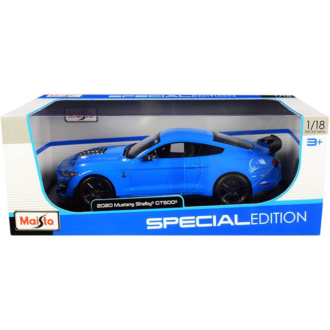 2020 Ford Mustang Shelby GT500 Light Blue "Special Edition" 1/18 Diecast Model Car by Maisto - Maisto - ModelCars.com
