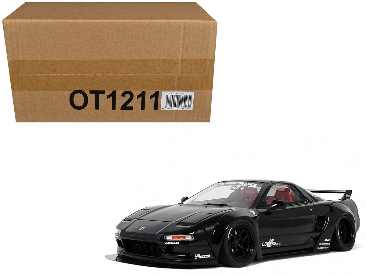 2020 Honda NSX (NA1) LB-Works Black with Red Interior Limited Edition to 2000 pieces Worldwide 1/18 Model Car by Otto Mobile-Otto Mobile-ModelCars.com