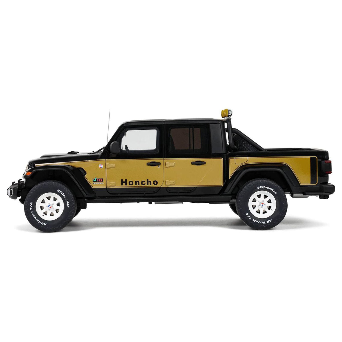 2020 Jeep Gladiator Honcho Pickup Truck Black and Gold 1/18 Model Car by GT Spirit - GT Spirit - ModelCars.com
