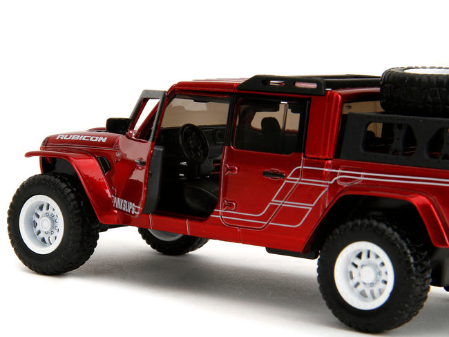 2020 Jeep Gladiator Pickup Truck Candy Red "Pink Slips" Series 1/32 Diecast Model Car by Jada-Jada-ModelCars.com