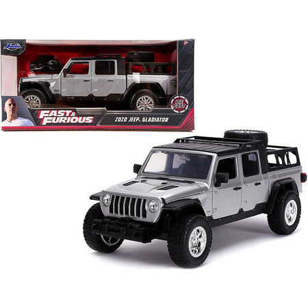 2020 Jeep Gladiator Pickup Truck Silver with Black Top "Fast & Furious" Series 1/24 Diecast Model Car by Jada - Jada - ModelCars.com