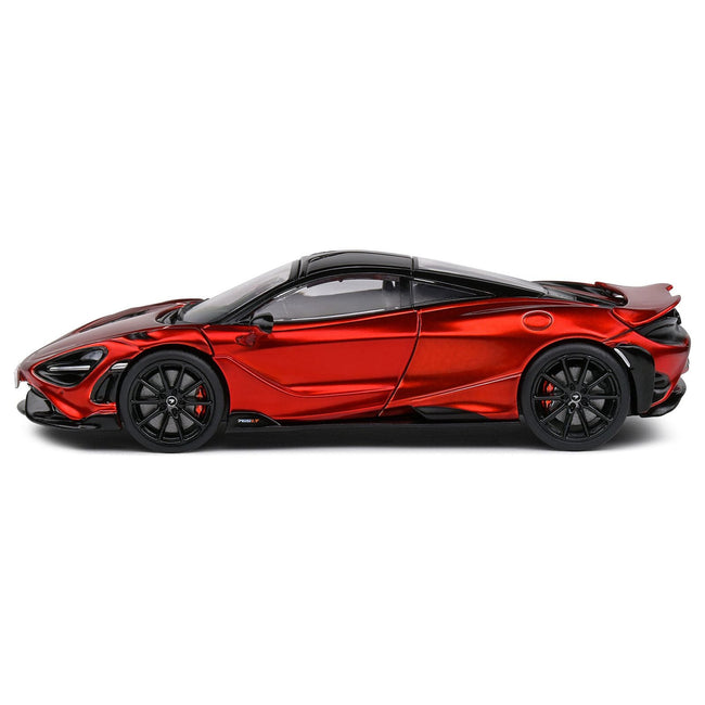 2020 McLaren 765 LT Volcano Red Metallic with Black Top 1/43 Diecast Model Car by Solido - Solido - ModelCars.com