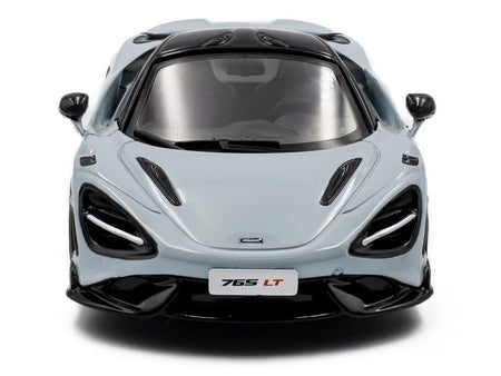 2020 McLaren 765LT Ceramic Gray with Black Top 1/43 Diecast Model Car by Solido-Solido-ModelCars.com