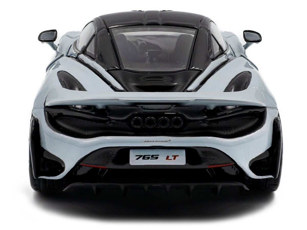 2020 McLaren 765LT Ceramic Gray with Black Top 1/43 Diecast Model Car by Solido-Solido-ModelCars.com
