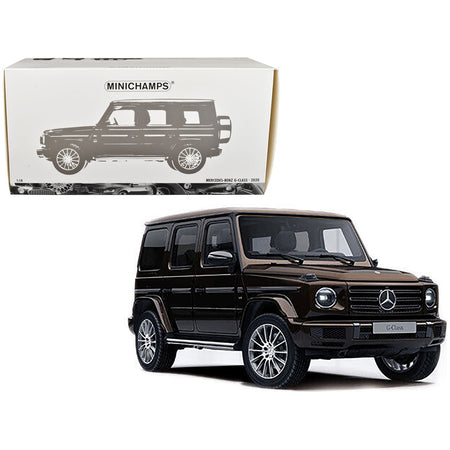 2020 Mercedes - Benz AMG G - Class Brown Metallic with Sunroof 1/18 Diecast Model Car by Minichamps - Minichamps - ModelCars.com