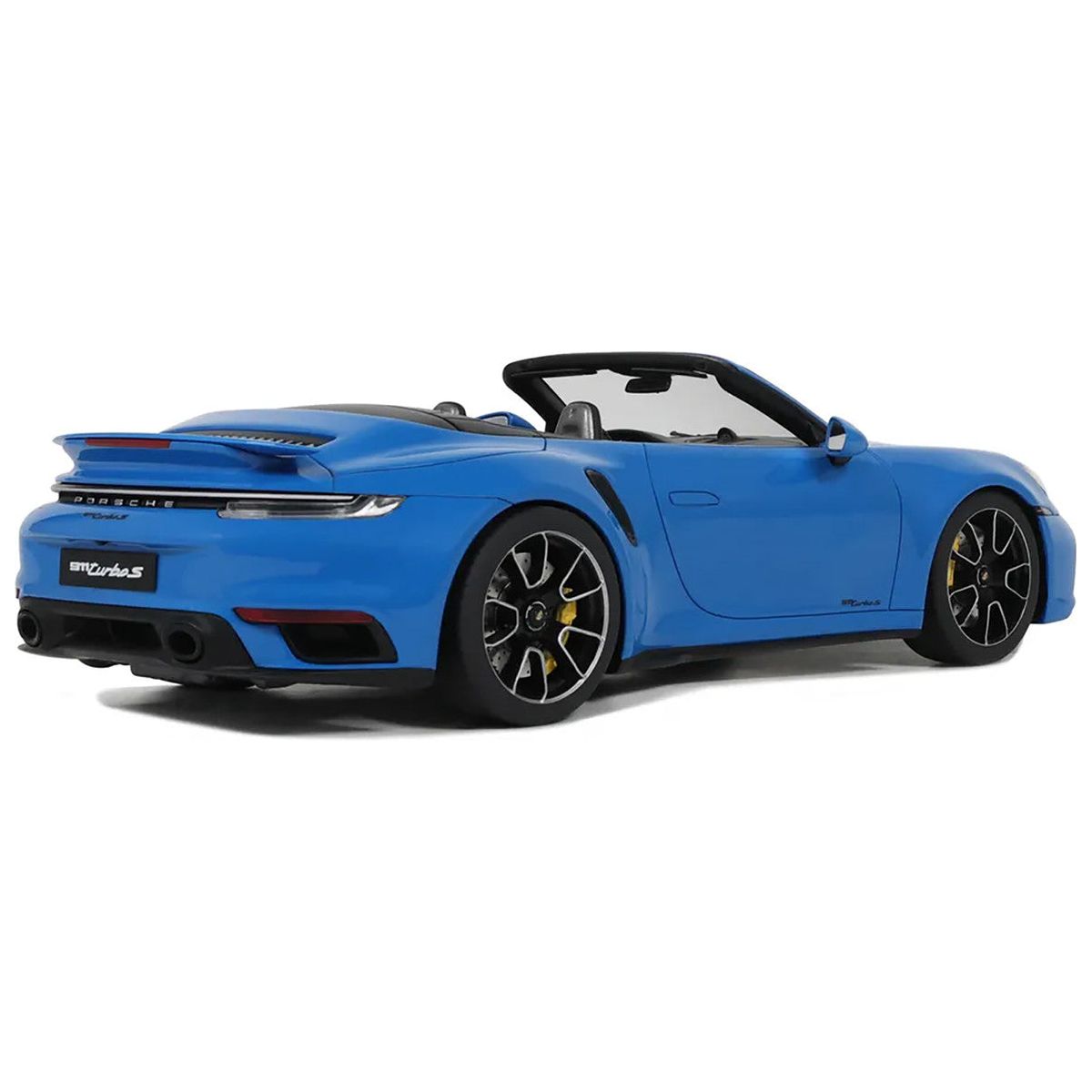 2020 Porsche 911 (992) Turbo S Cabriolet Blue 1/18 Model Car by GT Spirit - GT Spirit - ModelCars.com