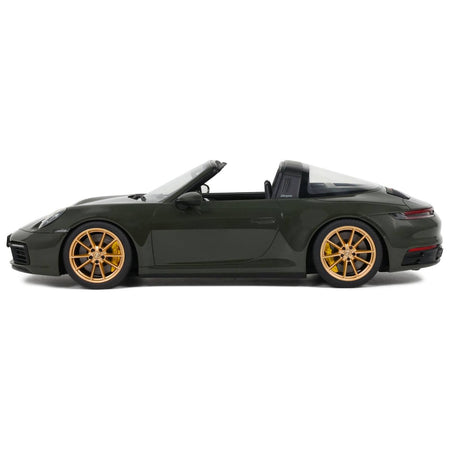 2020 Porsche 992 Targa 4S Dark Green 1/18 Model Car by GT Spirit - GT Spirit - ModelCars.com