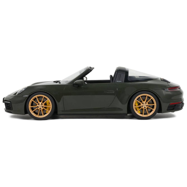 2020 Porsche 992 Targa 4S Dark Green 1/18 Model Car by GT Spirit - GT Spirit - ModelCars.com