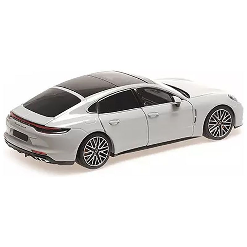2020 Porsche Panamera Turbo S Gray with Black Top "CLDC Exclusive" Series 1/18 Diecast Model Car by Minichamps - Minichamps - ModelCars.com