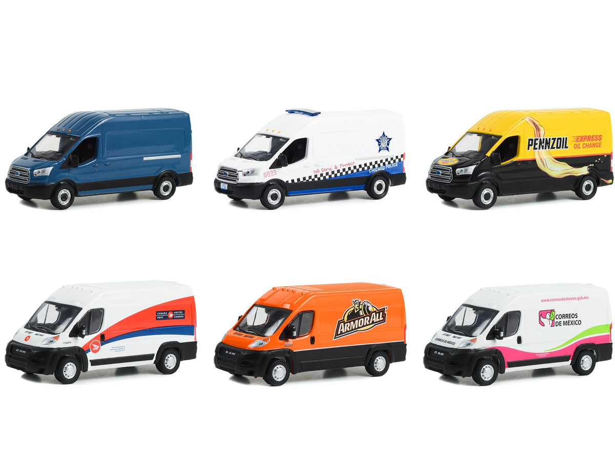 2020 Ram ProMaster 2500 Cargo High Roof Van "Armor All" Orange and Black "Route Runners" Series 5 1/64 Diecast Model Car by Greenlight-Greenlight-ModelCars.com