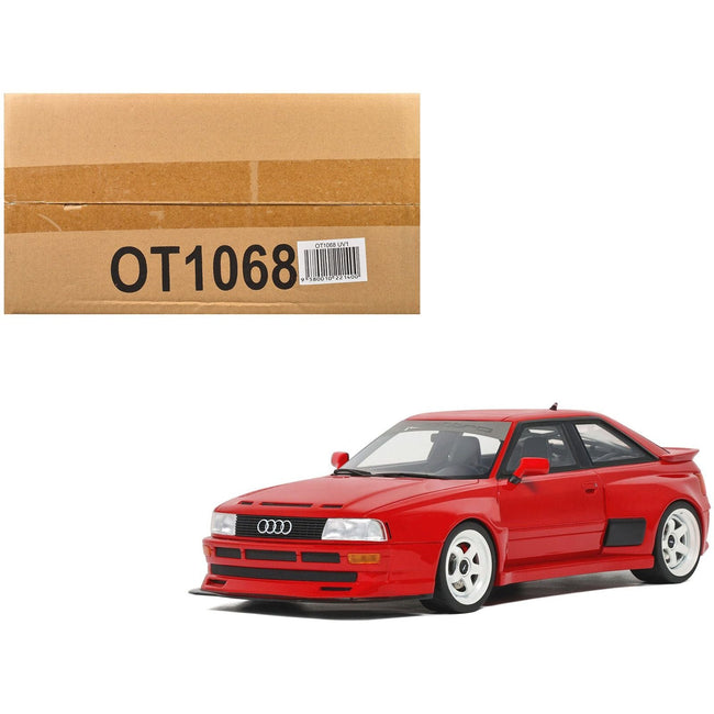 2021 Audi 80 Coupe "Prior Design" Misano Red Limited Edition to 2500 pieces Worldwide 1/18 Model Car by Otto Mobile-Otto Mobile-ModelCars.com