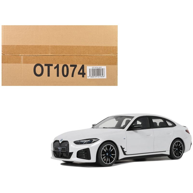 Otto 1/18 BMW I4 M50 Bleu Métallisé 2021 - Modèle Résine De Collection Neuve
