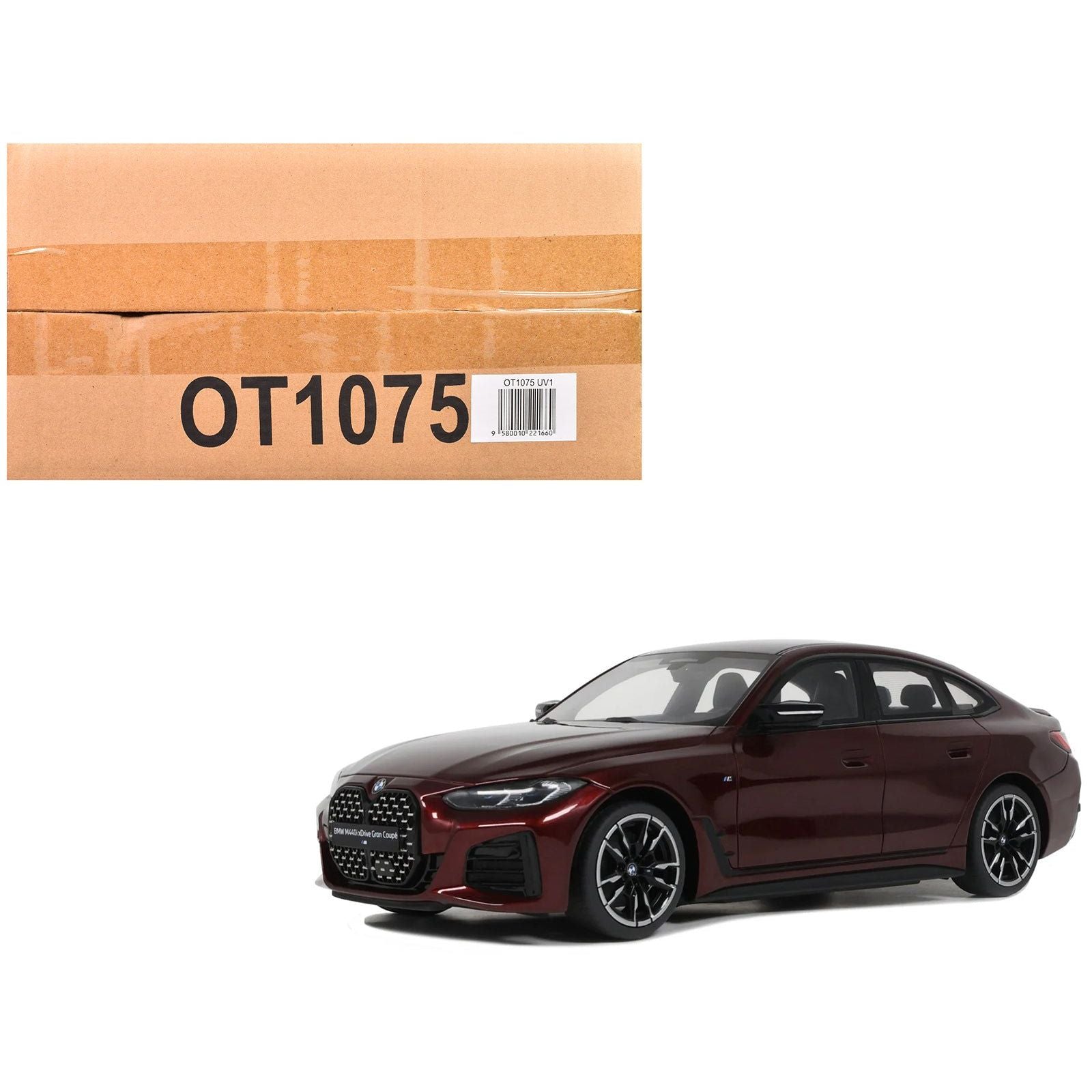 2021 BMW M440i xDrive Gran Coupe Aventurin Red Metallic Limited Edition to 500 pieces Worldwide 1/18 Model Car by Otto Mobile - Otto Mobile - ModelCars.com
